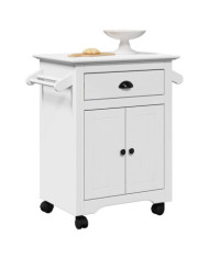 Chariot de cuisine BODO blanc 72x45x80 cm | Mobilier & Déco