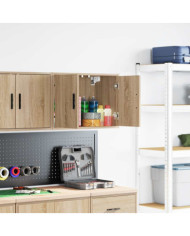 Armoire murale de garage chêne sonoma bois d'ingénierie | Mobilier & Déco
