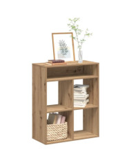 Bibliothèque chêne artisanal 66x31x80 cm bois d'ingénierie | Mobilier & Déco