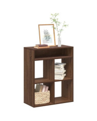 Bibliothèque chêne marron 66x31x80 cm bois d'ingénierie | Mobilier & Déco