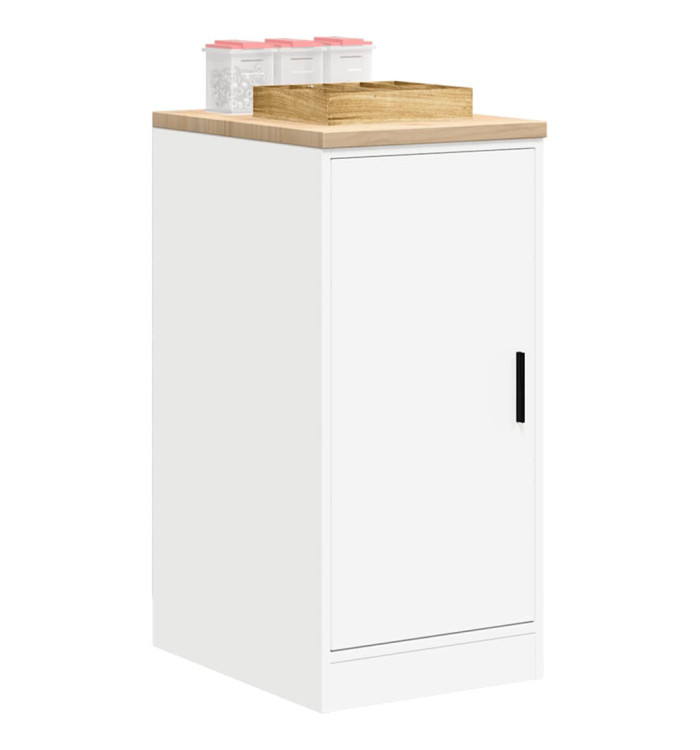 Armoire de rangement de garage blanc 40x51x85 cm bois de pin | Mobilier & Déco