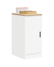 Armoire de rangement de garage blanc 40x51x85 cm bois de pin | Mobilier & Déco