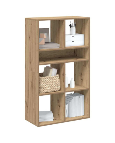 Bibliothèque chêne artisanal 66x31x112 cm bois d'ingénierie | Mobilier & Déco