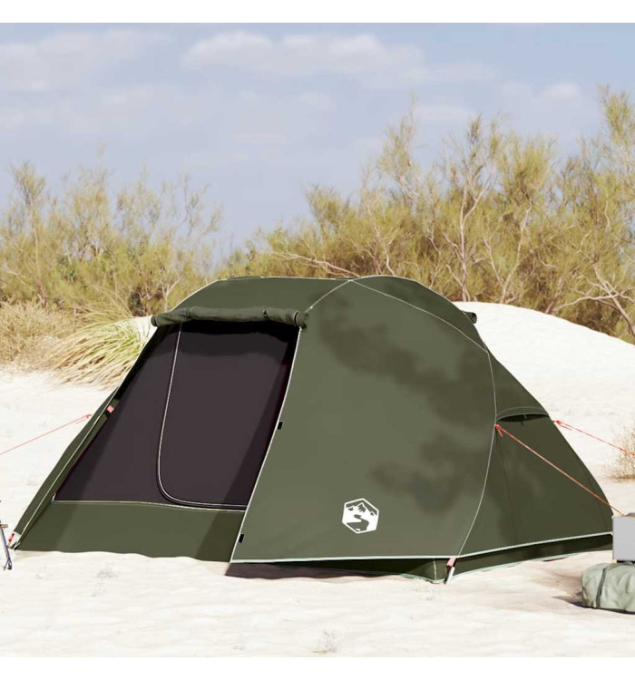 Tente de pêche 5 personnes vert olive imperméable | Mobilier & Déco