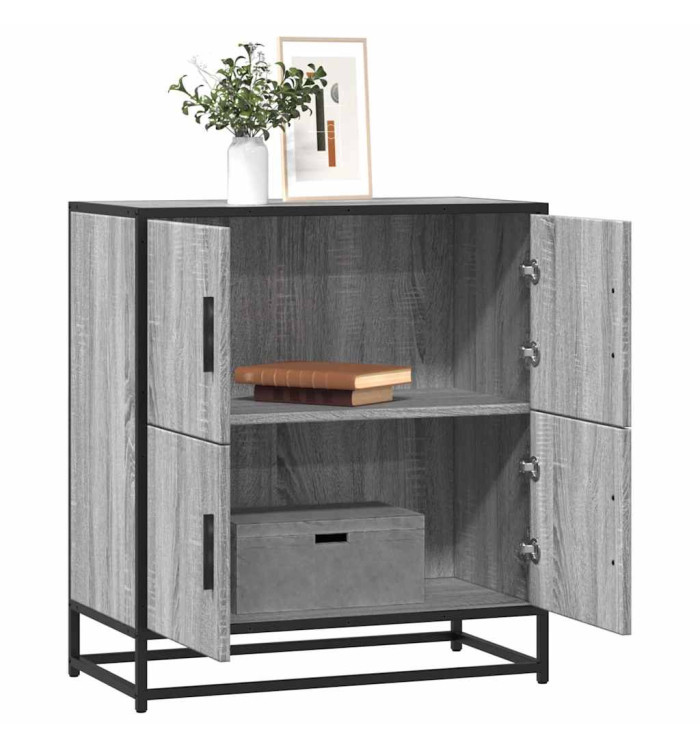 Buffet sonoma gris 68x35x76 cm bois d'ingénierie | Mobilier & Déco