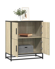 Buffet chêne sonoma 68x35x76 cm bois d'ingénierie | Mobilier & Déco