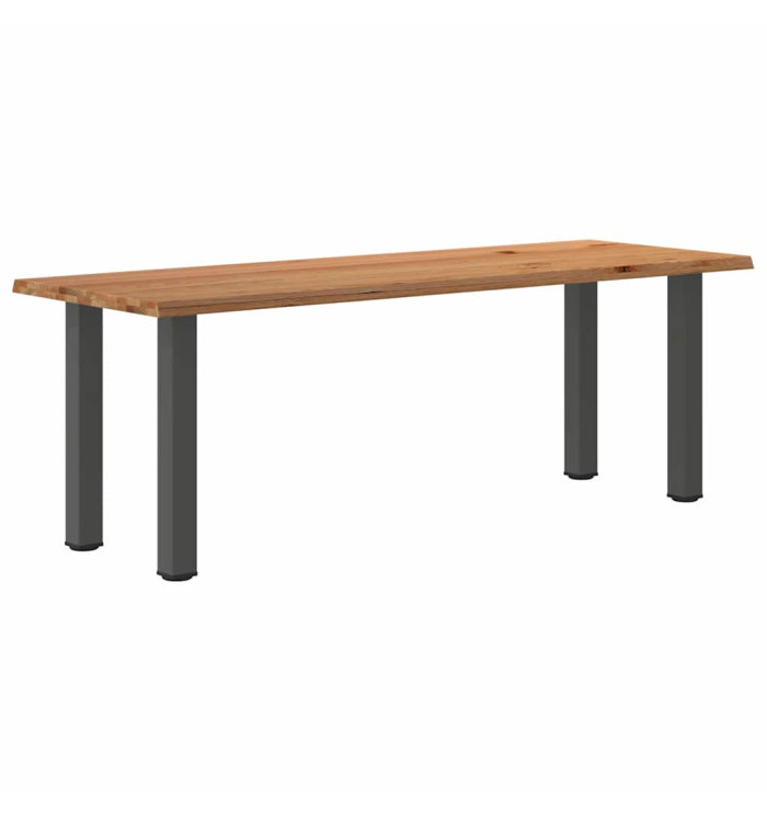 Table à manger et bord naturel bois massif chêne rectangulaire | Mobilier & Déco