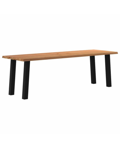 Table à manger et bord naturel bois massif chêne rectangulaire | Mobilier & Déco