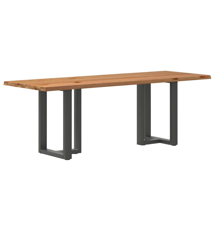 Table à manger et bord naturel bois massif chêne rectangulaire | Mobilier & Déco