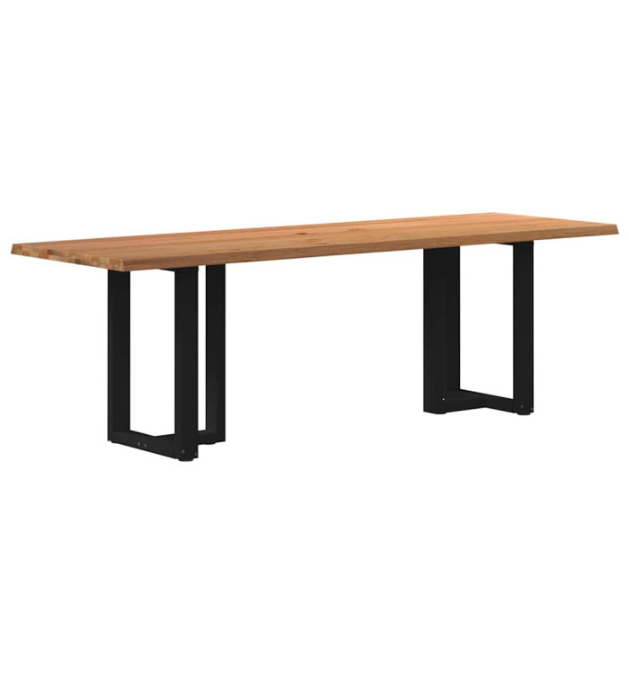 Table à manger et bord naturel bois massif chêne rectangulaire | Mobilier & Déco