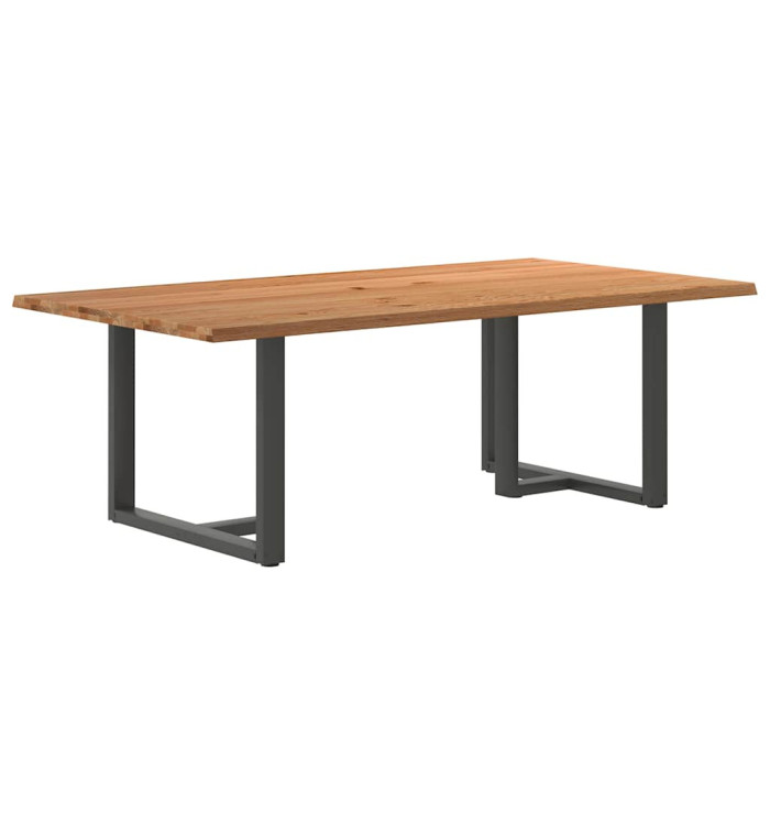 Table à manger et bord naturel bois massif chêne rectangulaire | Mobilier & Déco