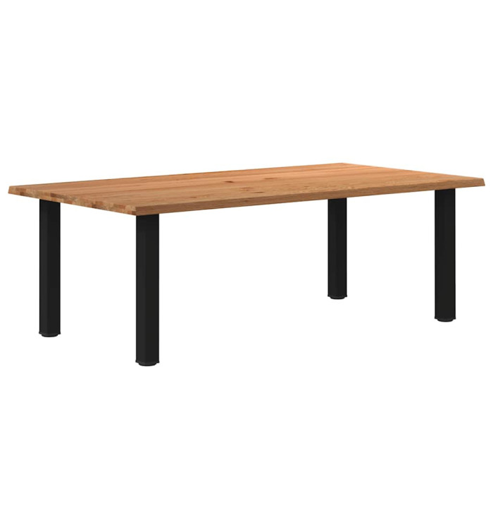 Table à manger et bord naturel bois massif chêne rectangulaire | Mobilier & Déco