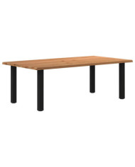 Table à manger et bord naturel bois massif chêne rectangulaire | Mobilier & Déco