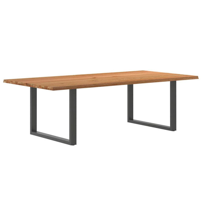 Table à manger et bord naturel bois massif chêne rectangulaire | Mobilier & Déco