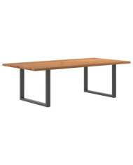 Table à manger et bord naturel bois massif chêne rectangulaire | Mobilier & Déco
