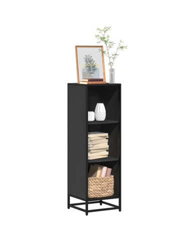 Bibliothèque noir 33,5x33x107,5 cm bois d'ingénierie | Mobilier & Déco