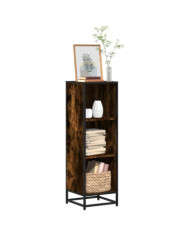 Bibliothèque chêne fumé 33,5x33x107,5 cm bois d'ingénierie | Mobilier & Déco