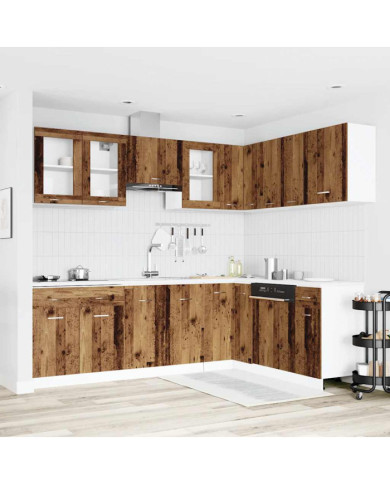 Ensemble d'armoires de cuisine 11 pcs vieux bois | Mobilier & Déco