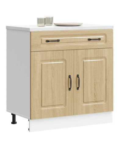 Armoire de cuisine Kalmar chêne sonoma bois d'ingénierie | Mobilier & Déco