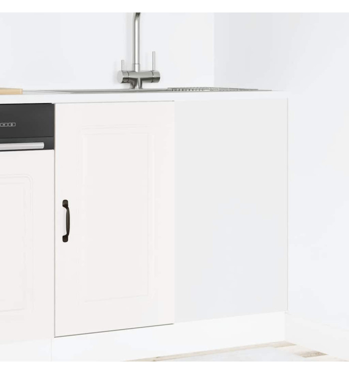 Armoire de cuisine Kalmar blanc bois d'ingénierie | Mobilier & Déco