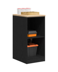 Armoire de rangement de garage noir 40x51x85 cm bois de pin | Mobilier & Déco