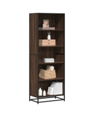 Bibliothèque chêne marron 60x35x170,5 cm bois d'ingénierie | Mobilier & Déco