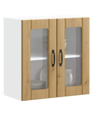Armoire murale de cuisine avec porte en verre Lucca | Mobilier & Déco