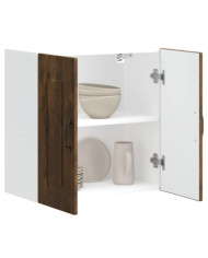 Armoire murale de cuisine Kalmar chêne fumé bois d'ingénierie | Mobilier & Déco