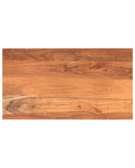 Dessus de table 100x50x2,5cm rectangulaire bois massif d'acacia | Mobilier & Déco