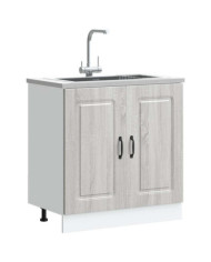 Meuble bas pour évier Kalmar chêne sonoma bois ingénierie | Mobilier & Déco