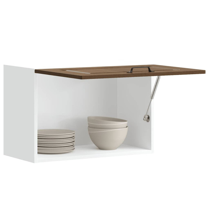 Armoire murale de cuisine Kalmar chêne marron bois d'ingénierie | Mobilier & Déco