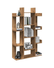 Bibliothèque chêne artisanal 86x25,5x140 cm bois d'ingénierie | Mobilier & Déco