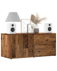 Meuble TV vieux bois 80x34x35,5 cm bois d'ingénierie | Mobilier & Déco