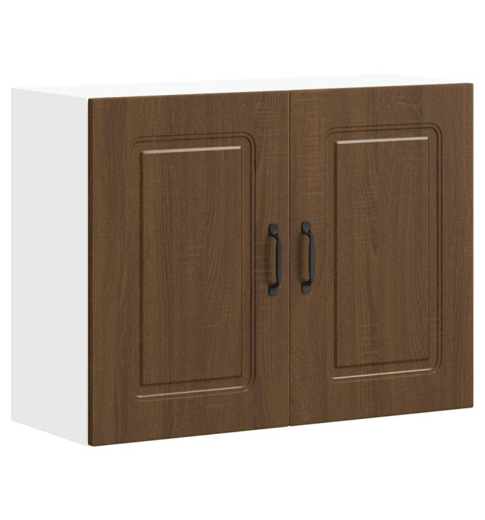 Armoire murale de cuisine Kalmar chêne marron bois d'ingénierie | Mobilier & Déco