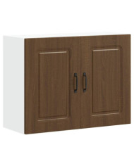 Armoire murale de cuisine Kalmar chêne marron bois d'ingénierie | Mobilier & Déco