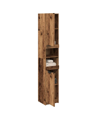Armoire de salle de bain vieux bois bois d'ingénierie | Mobilier & Déco