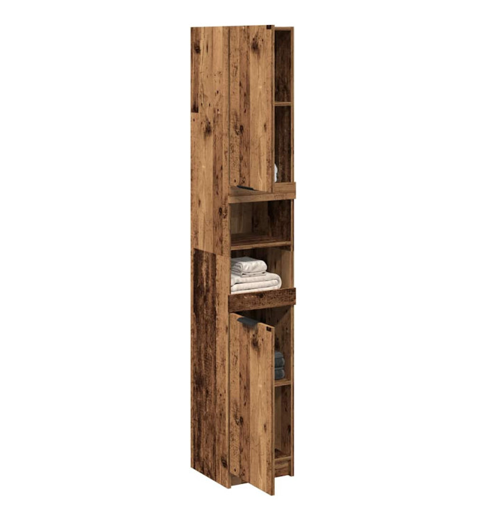 Armoire de salle de bain vieux bois bois d'ingénierie | Mobilier & Déco