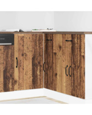 Armoire de cuisine Kalmar vieux bois bois d'ingénierie | Mobilier & Déco