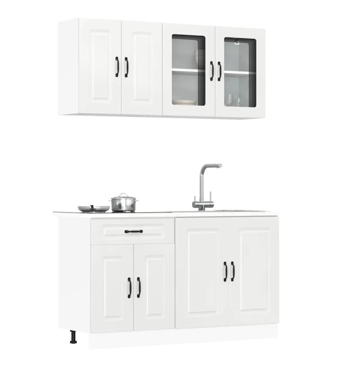 Ensemble d'armoires de cuisine 4 pcs Kalmar bois d'ingénierie | Mobilier & Déco