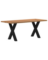Table à manger et bord naturel bois massif chêne rectangulaire | Mobilier & Déco