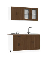 Ensemble d'armoires de cuisine 4 pcs Kalmar bois d'ingénierie | Mobilier & Déco