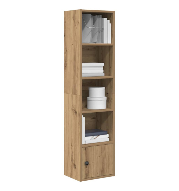 Bibliothèque chêne artisanal 31x24x127 cm bois d'ingénierie | Mobilier & Déco