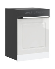 Panneau de lave-vaisselle Kalmar blanc brillant 60x1,5x67 cm | Mobilier & Déco