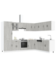 Ensemble d'armoires de cuisine 14 pcs Kalmar bois d'ingénierie | Mobilier & Déco