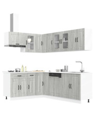 Ensemble d'armoires de cuisine 11 pcs Kalmar bois d'ingénierie | Mobilier & Déco