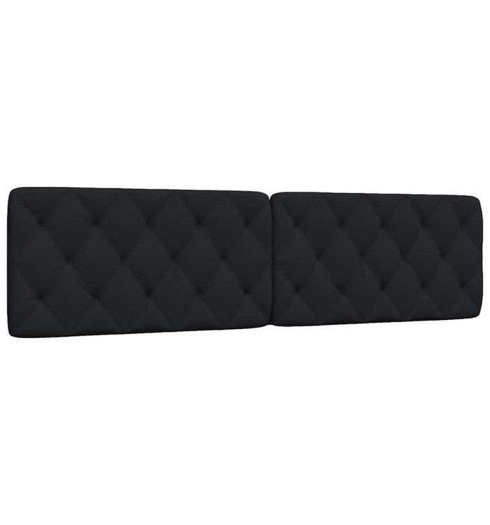 Coussin de tête de lit noir 200 cm tissu | Mobilier & Déco