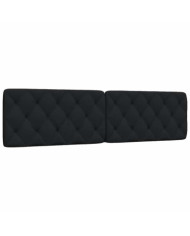 Coussin de tête de lit noir 200 cm tissu | Mobilier & Déco