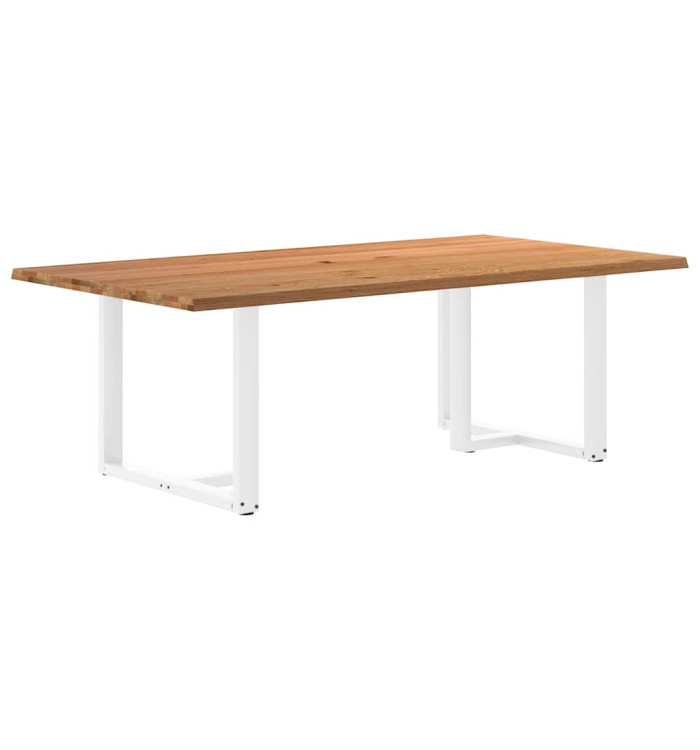 Table à manger et bord naturel bois massif chêne rectangulaire | Mobilier & Déco