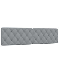 Coussin de tête de lit gris clair 200 cm tissu | Mobilier & Déco