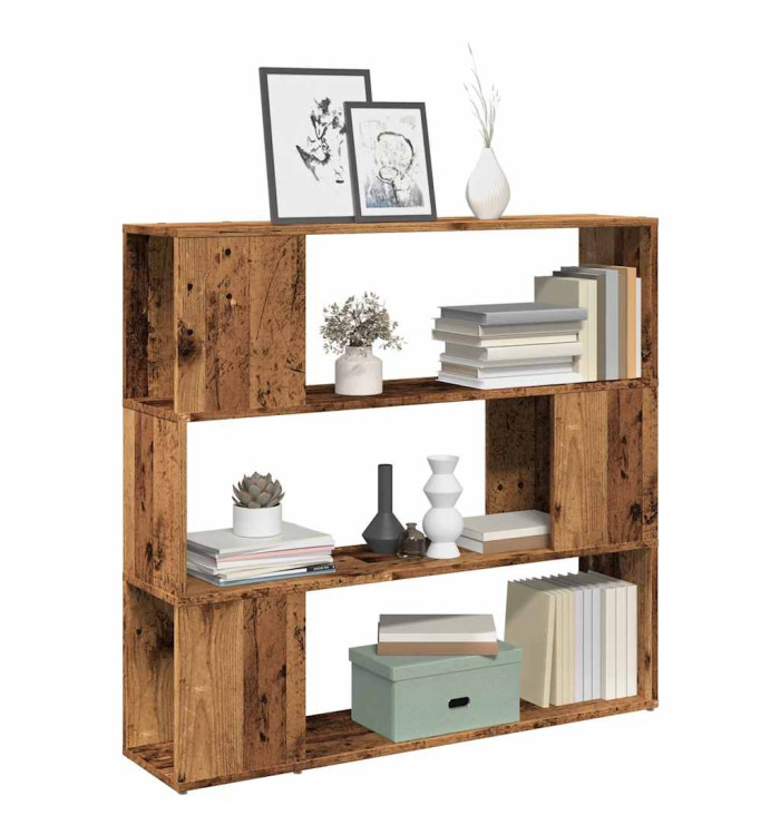Bibliothèque/Séparateur de pièce vieux bois 100x24x94 cm | Mobilier & Déco
